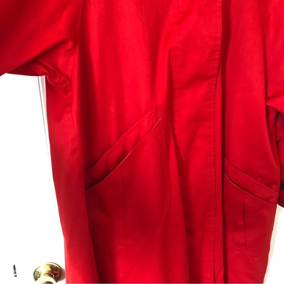 London Fog Red Trench Coat - Picture 9 of 16